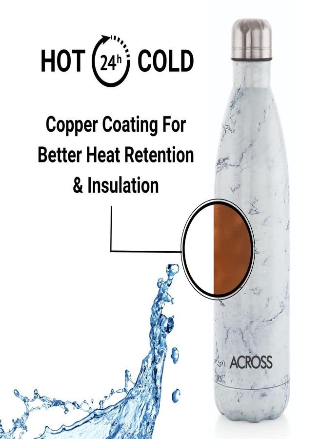Across Cola 750 Marble Double Wall Hot and Cold Vacuum Insulated Flask Stainless Steel Water Bottle, 750 ml, Marble - Image 3